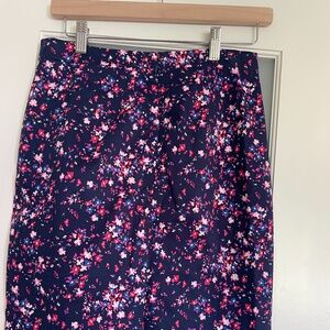 J.Crew floral pencil skirt size 0
